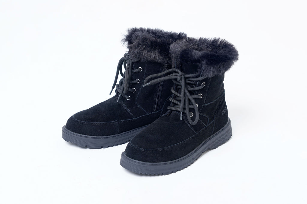 ESKT 反毛皮毛領綁帶雪靴 SN268