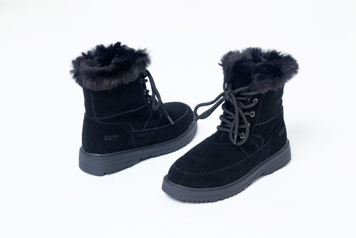 ESKT 反毛皮毛領綁帶雪靴 SN268