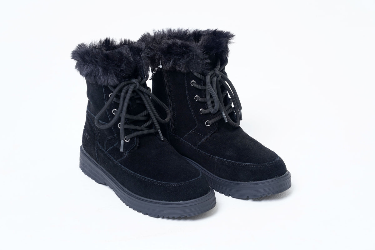 ESKT 反毛皮毛領綁帶雪靴 SN268